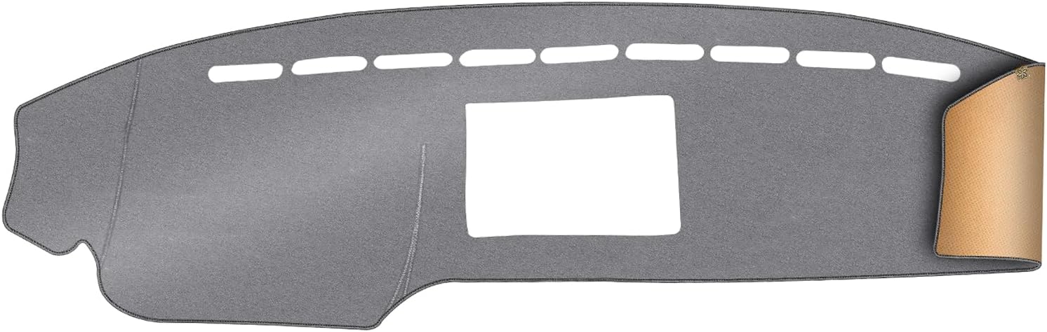 Dashboard Cover Dash Mat Fit for 2014-2009 Fo-rd F-150 (Without HUD Models),Car Dash Board Mat Anti-Glare Carpet,Non-Slip Pad Sunshield Protector (Grey)